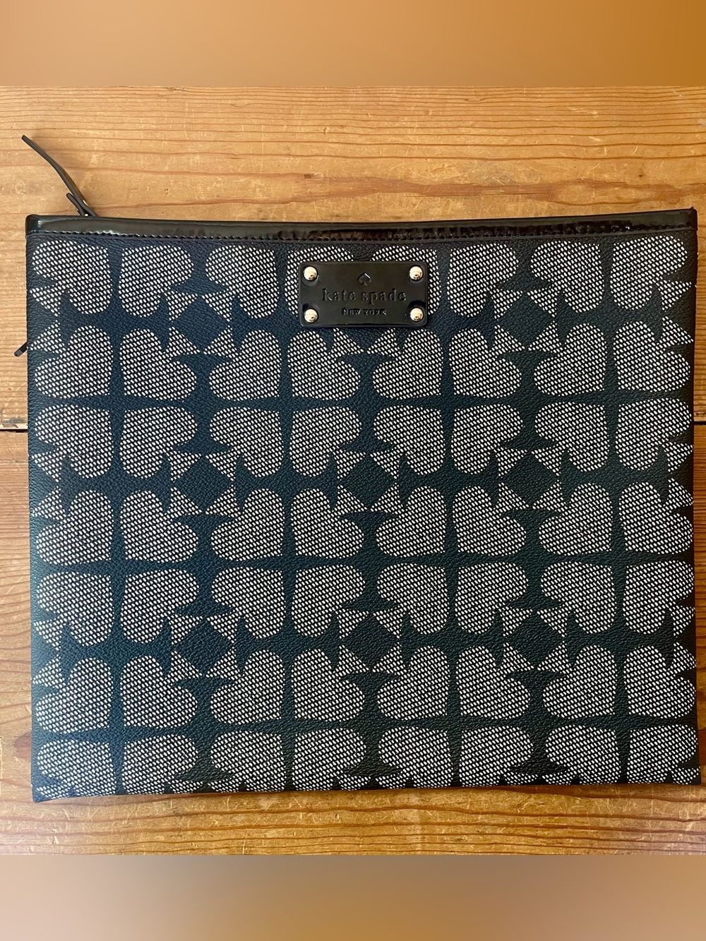 Retro Kate Spade Adrianne Ace of Spades Zip Pouch